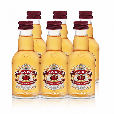 Chivas 12YR Scotch Whiskey Mini 50ml - 6-Pack