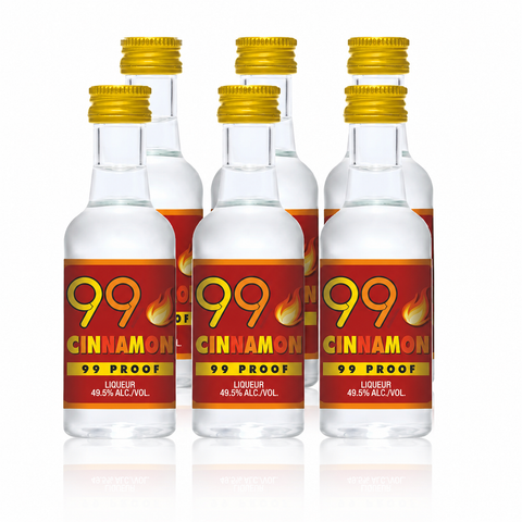99 Cinnamon Liqueur Mini 50ml - 6-Pack