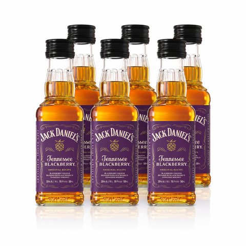 Jack Daniel's Tennessee Blackberry Whiskey Mini 50ml - 6-Pack