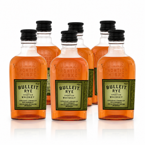 Bulleit Kentucky Rye Whiskey Mini 50ml - 6-Pack