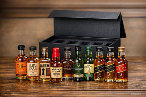 Whiskey Sampler Set - 10 Whiskey Box Gift