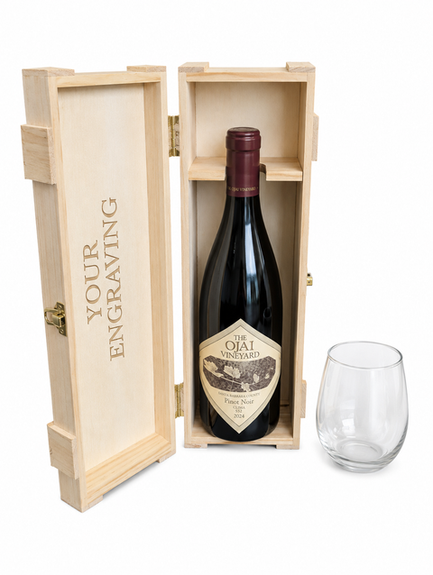 Engraved Red Wine Gift Box
