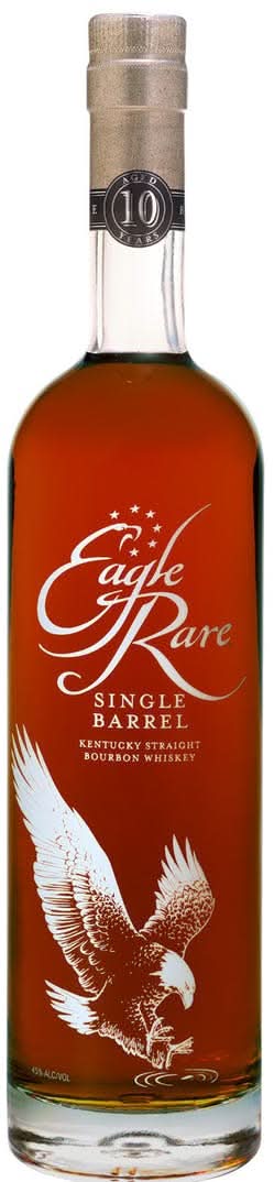 Front view of the Eagle Rare Single Barrel 10YR Bourbon 750ml bottle.