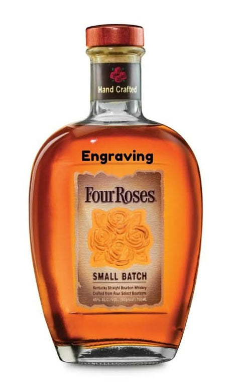 Front view of the amber Four Roses Small Batch Bourbon 750ml bottle.