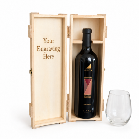 Justin Isosceles Gift Set with Engraved Glass & Box