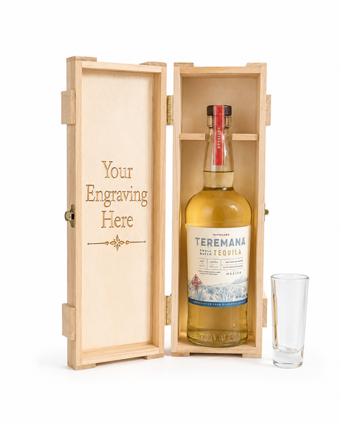 Reposado Tequila Gift Set with Engraved Glass & Box - Teremana Reposado