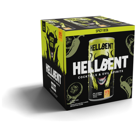 Hellbent Spicy Rita 4-pack carton