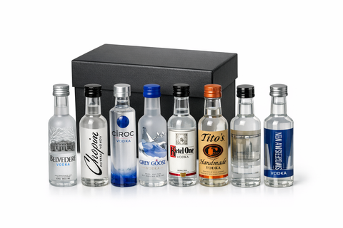 Vodka Sampler – Mega pack in sleek black box with mini bottles